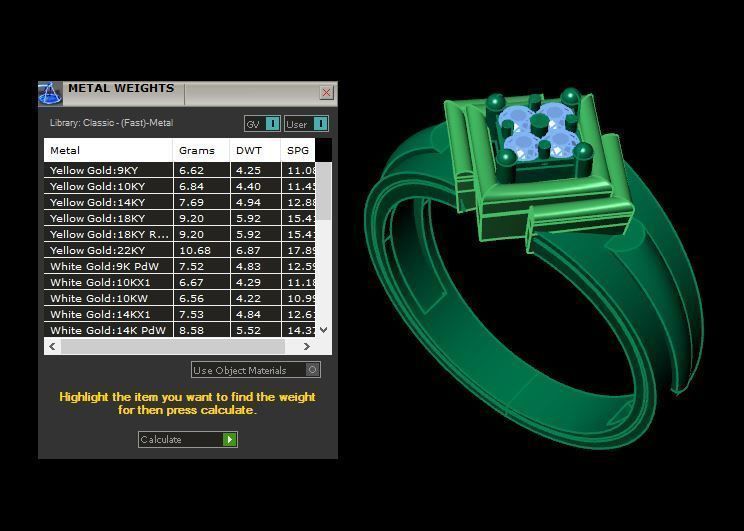 man daimond ring 3D print model_15