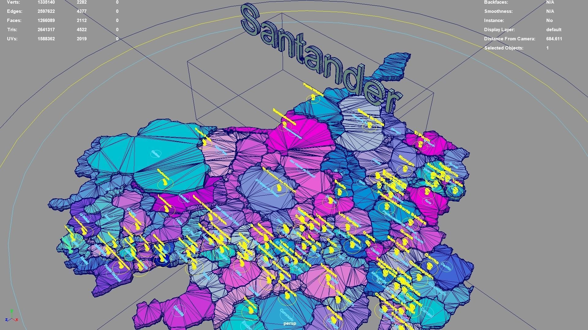 Santander  RAP Gran Santander  Colombia map region geography 3D model_5