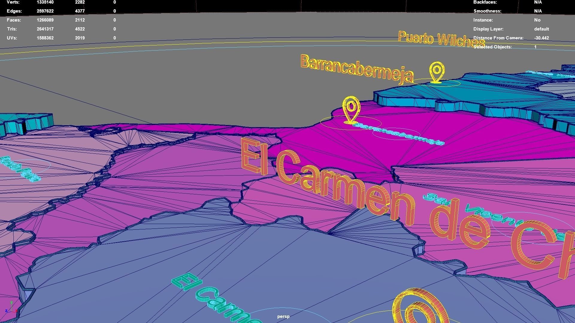 Santander  RAP Gran Santander  Colombia map region geography 3D model_8