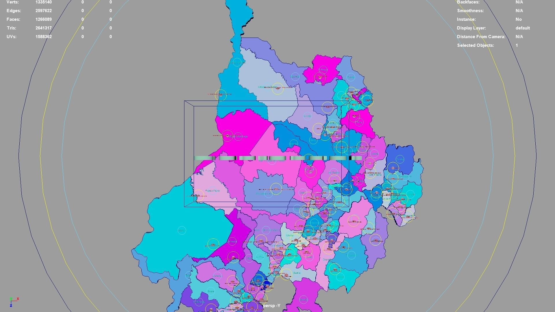 Santander  RAP Gran Santander  Colombia map region geography 3D model_1