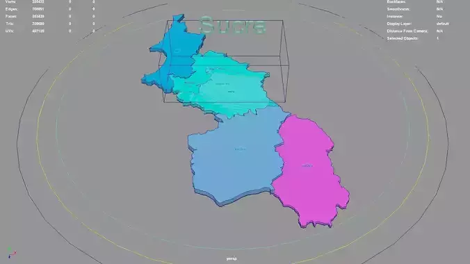 Sucre  RAP Caribe  Colombia map region geography political