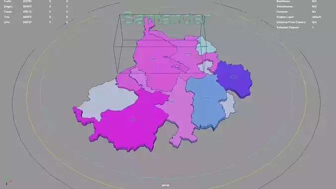 Santander  RAP Gran Santander  Colombia map region geography