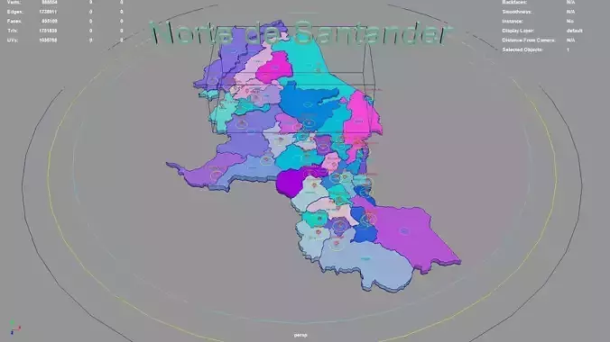 Norte de Santander  RAP Gran Santander  Colombia map region