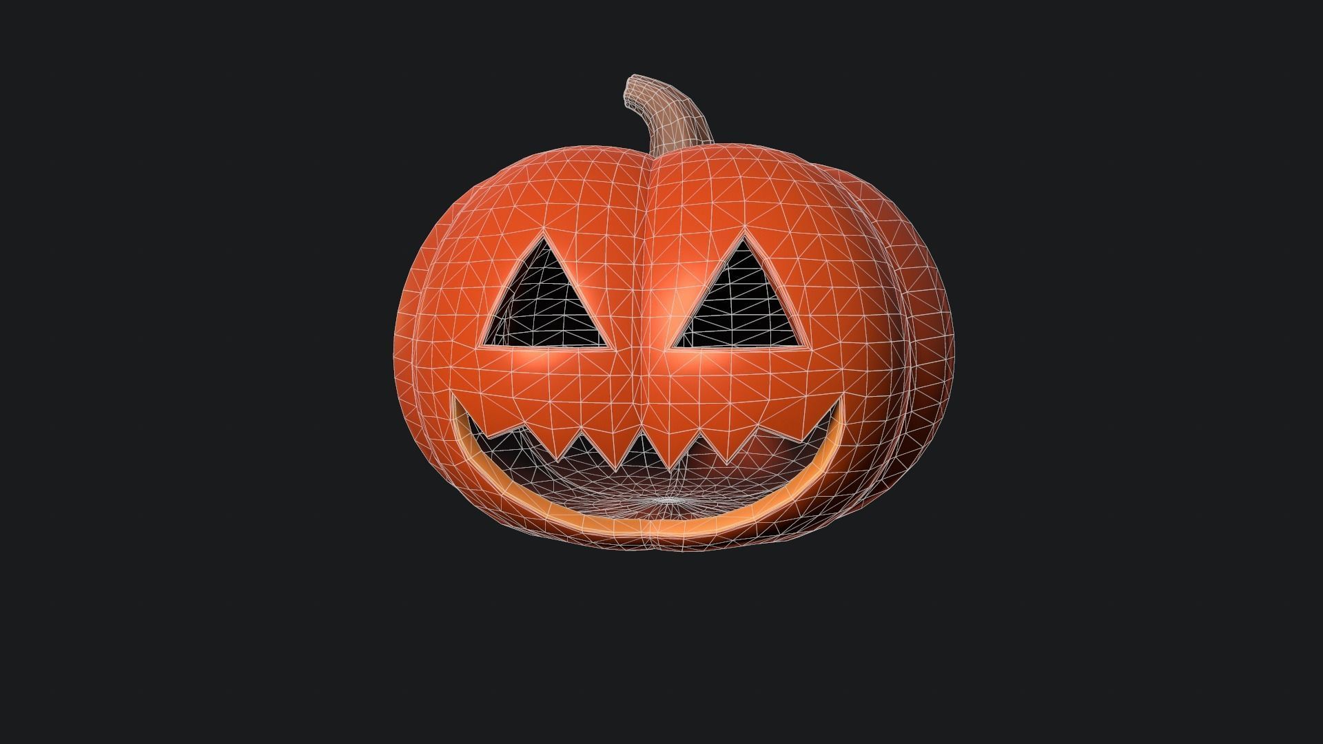 Halloween Pumpkin 3D model_6
