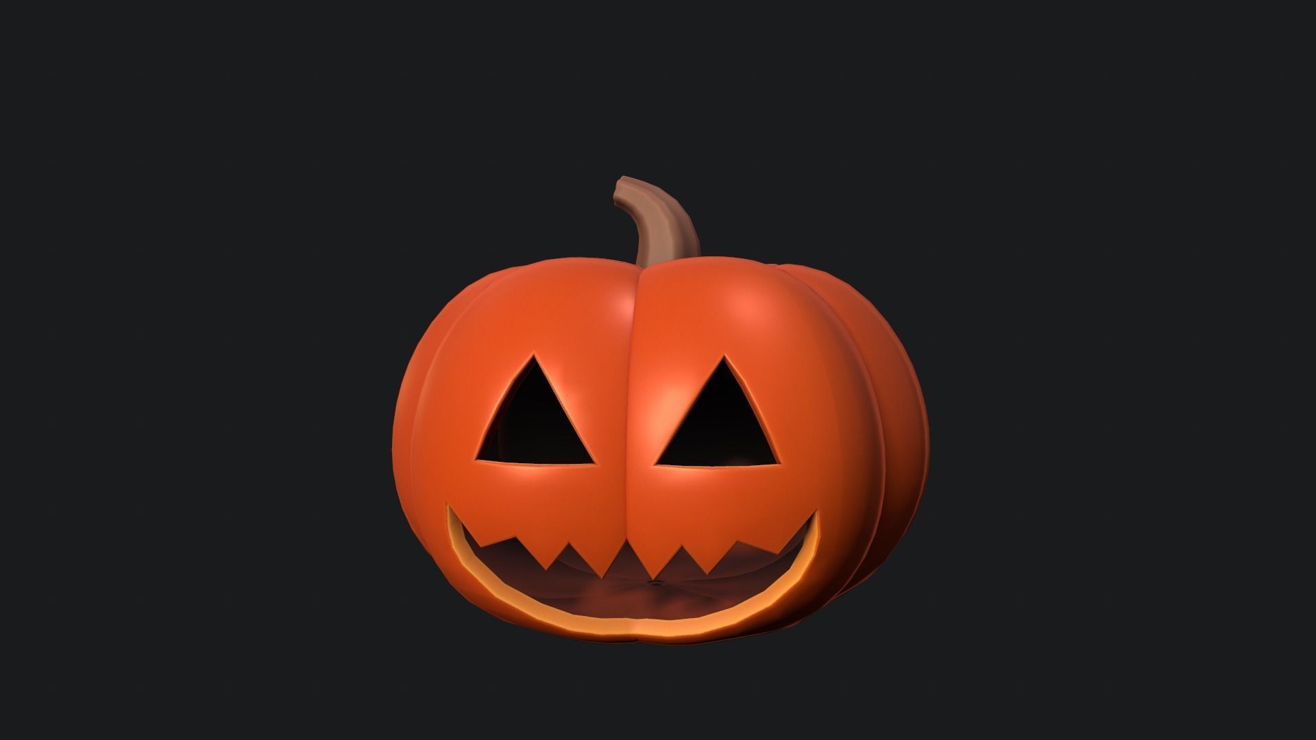 Halloween Pumpkin 3D model_1