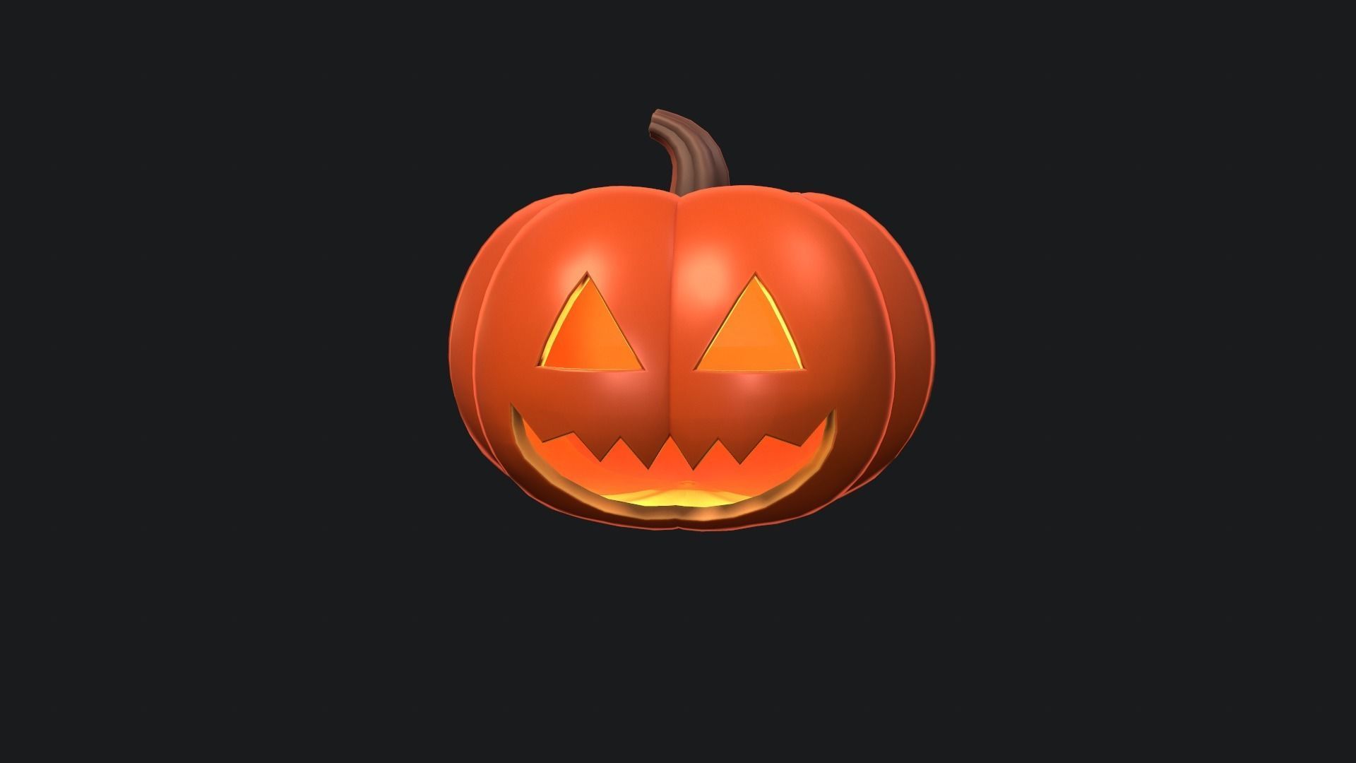 Halloween Pumpkin 3D model_2
