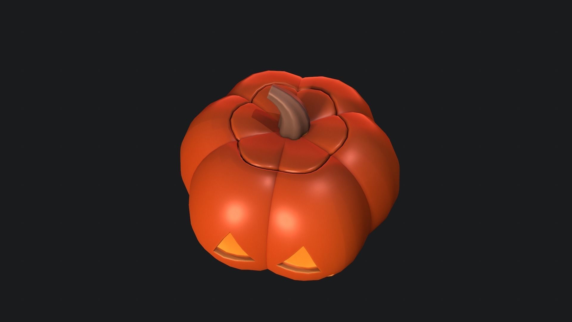 Halloween Pumpkin 3D model_3