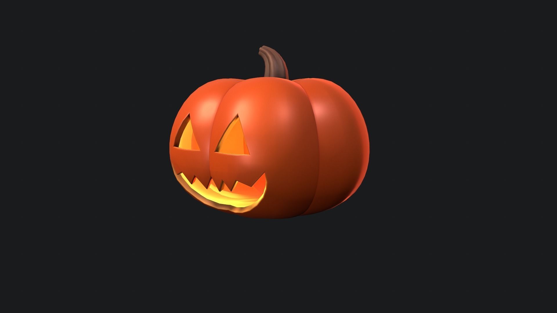 Halloween Pumpkin 3D model_4