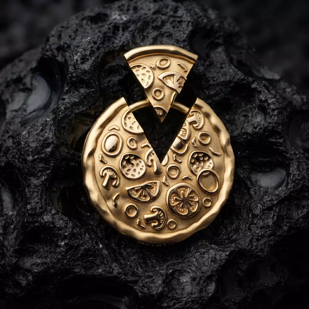 Pizza Pendant Version 2 3D print model