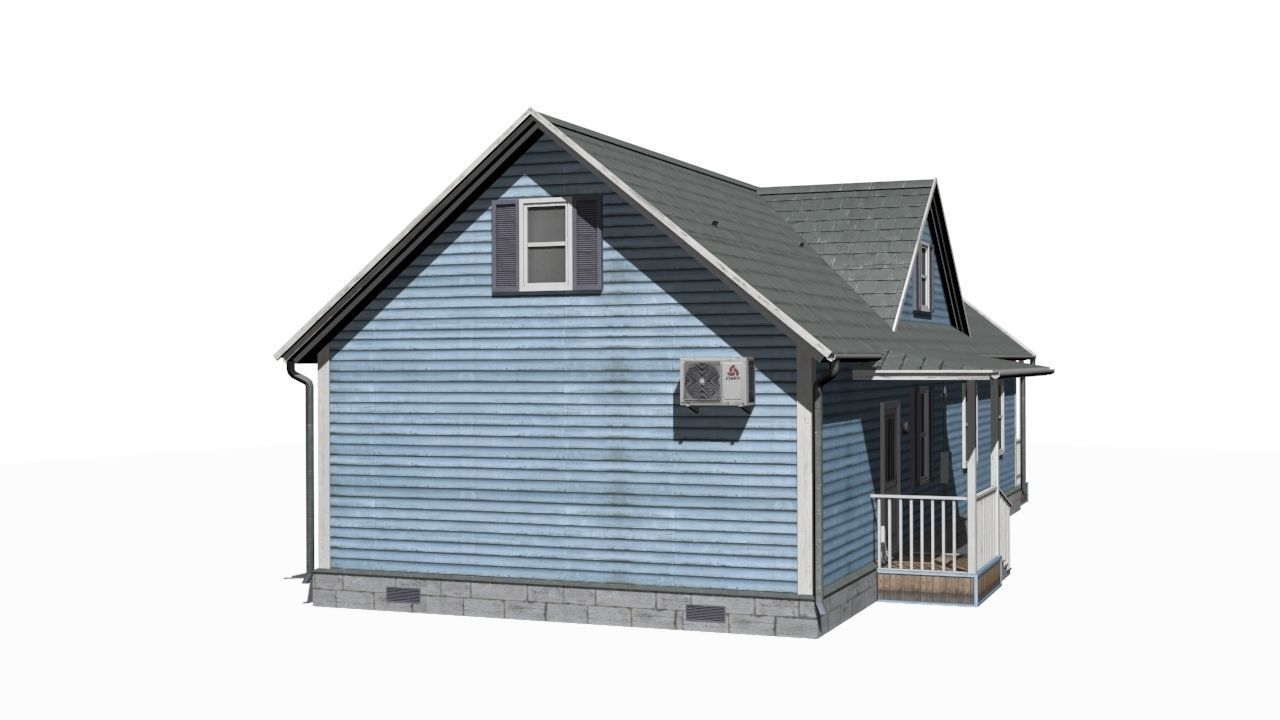 House Low-poly 3D model_5