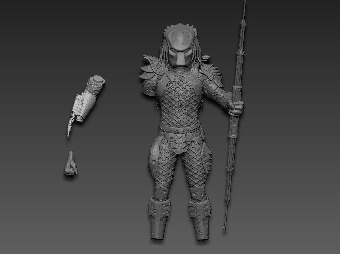 Predator 2 3D print model_26
