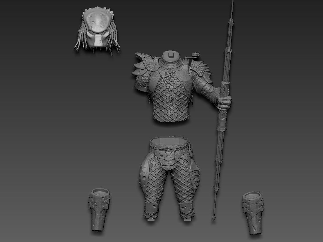 Predator 2 3D print model_27