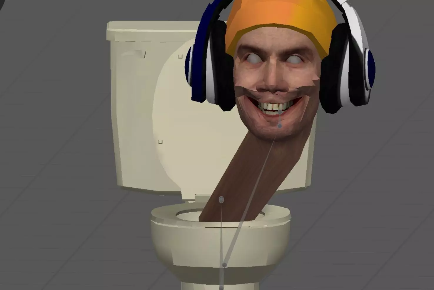 DJ Toilet  3D model_0