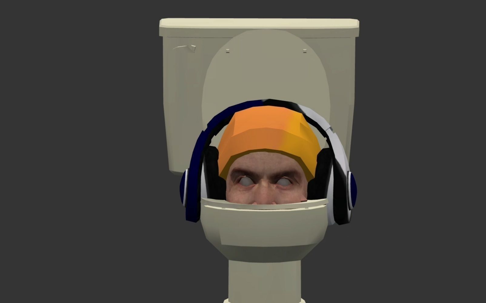 DJ Toilet  3D model_2
