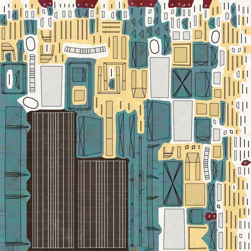 Hammer - Adamantite Low-poly 3D model_6