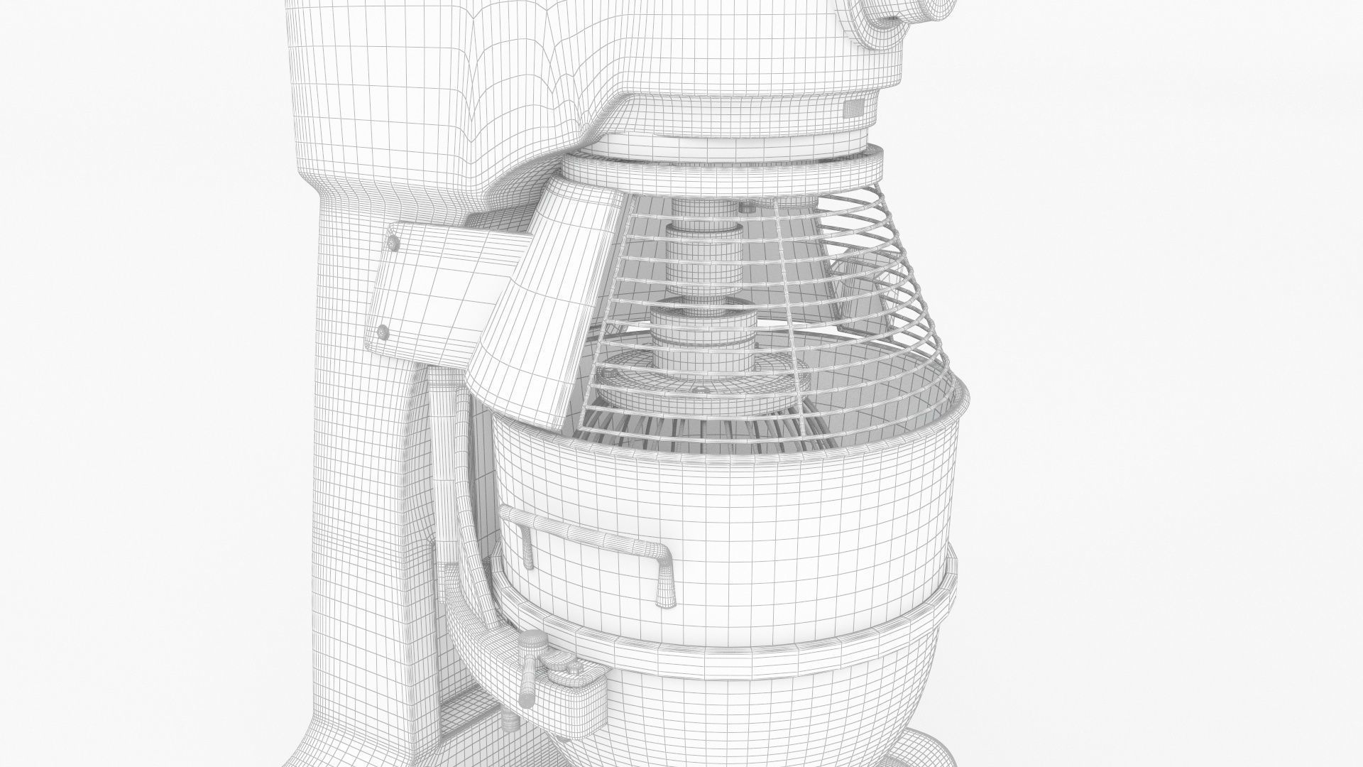 Globe SP60 Planetary Floor Mixer 3D model_14