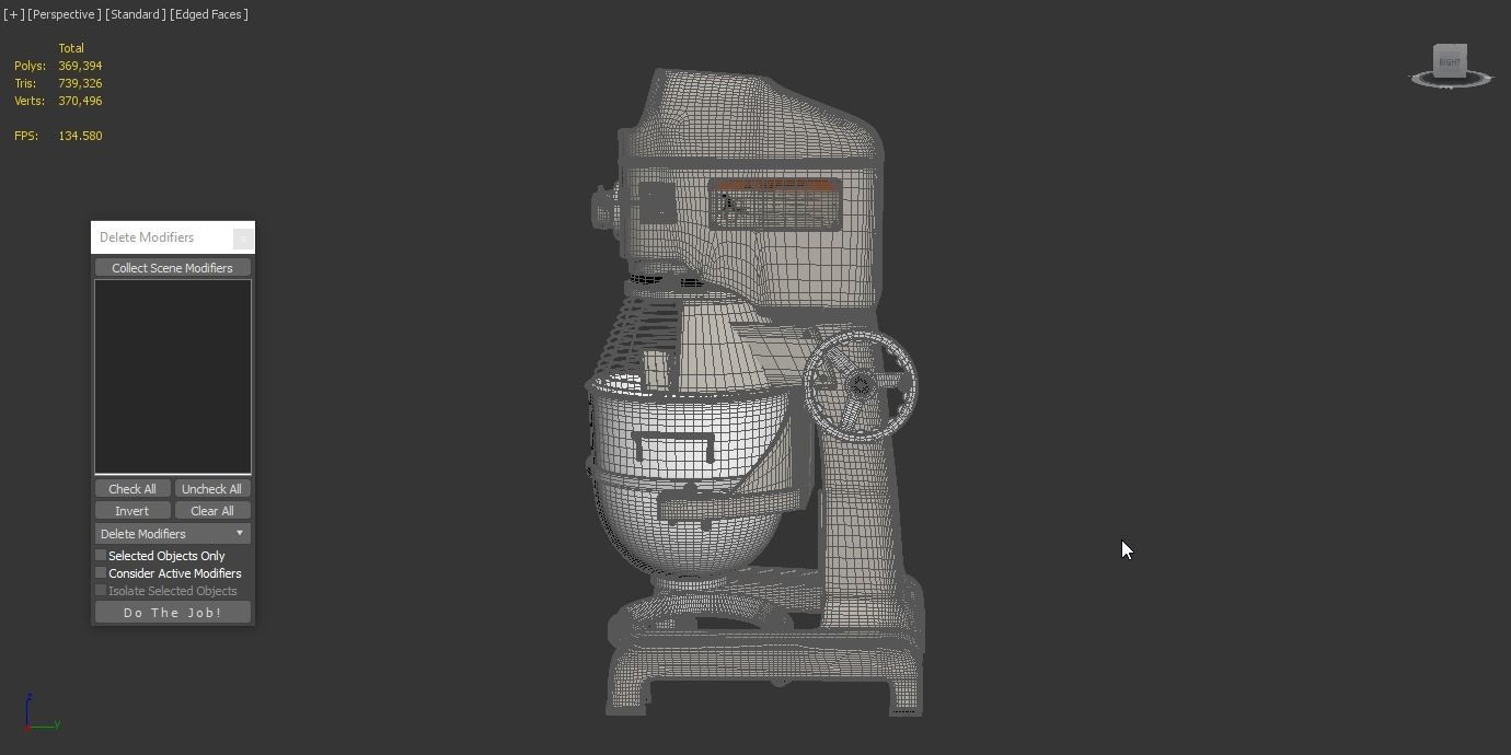 Globe SP60 Planetary Floor Mixer 3D model_4