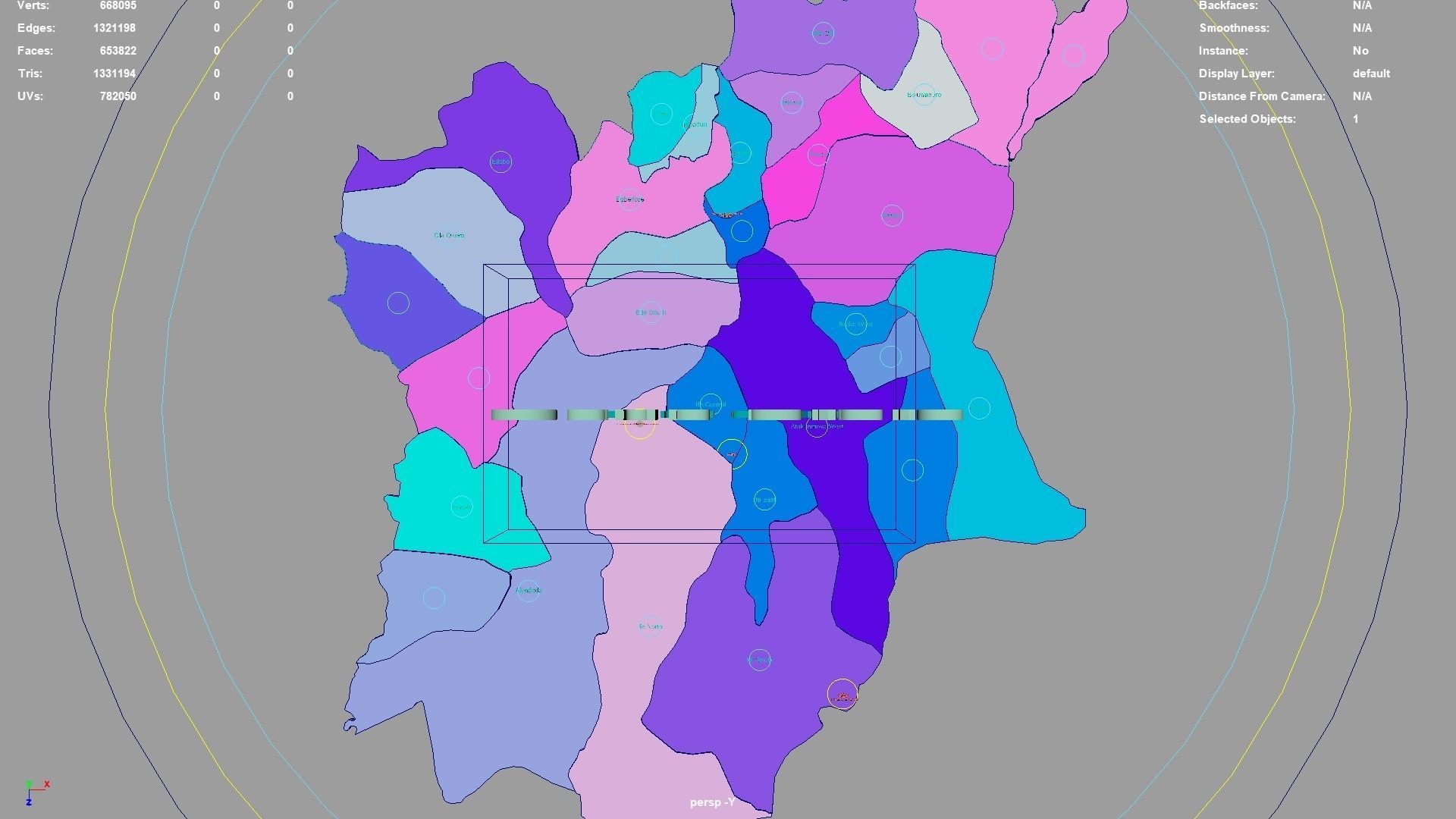 Osun State Nigeria map region geography political geographic 3D model