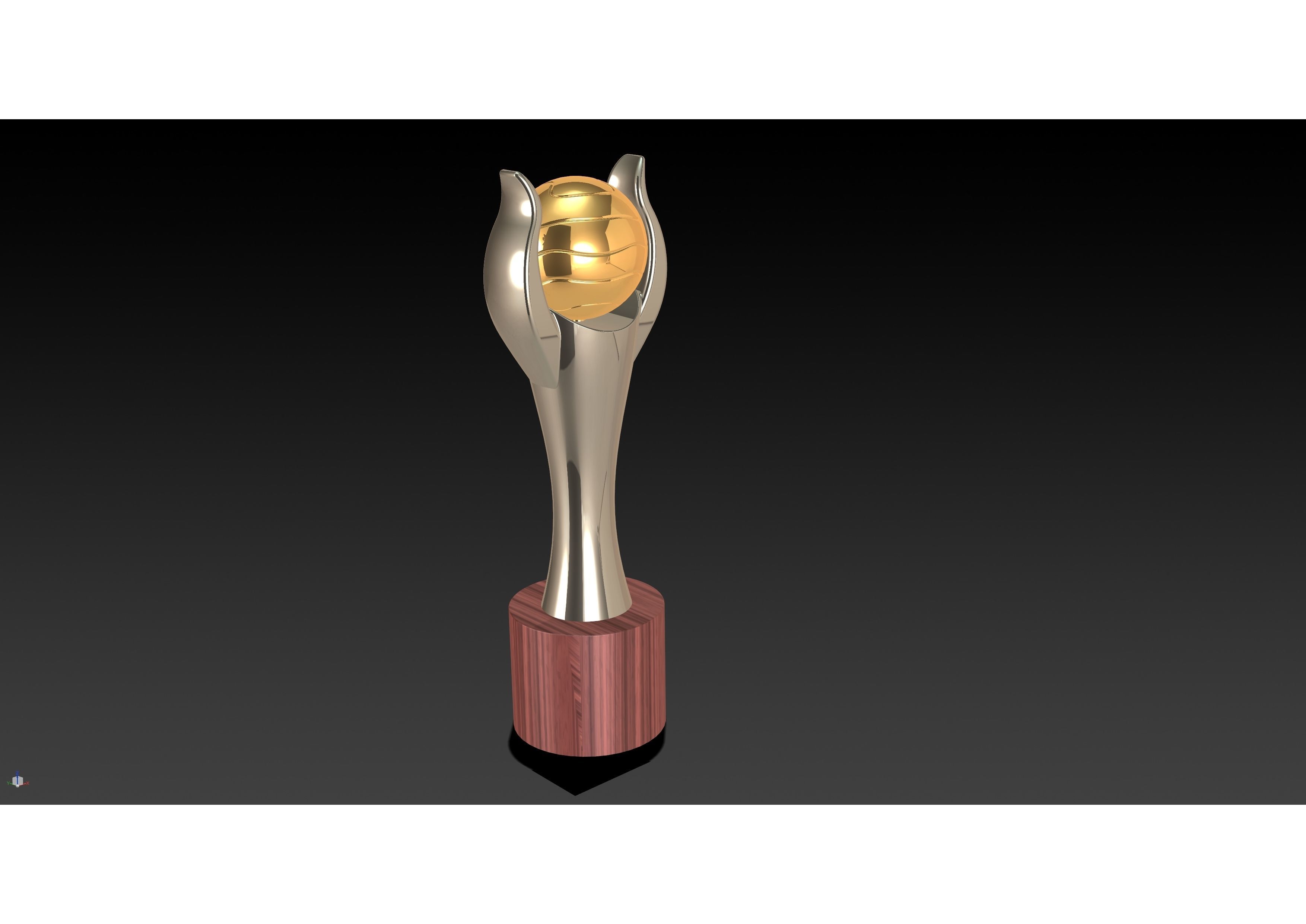 Award Trophy 3D print model_2