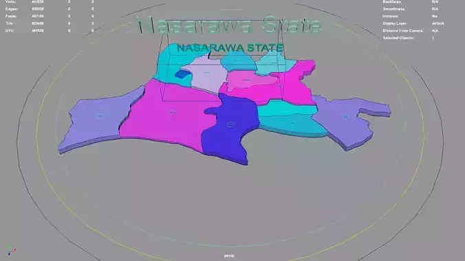 Nasarawa State  Nigeria map region geography political