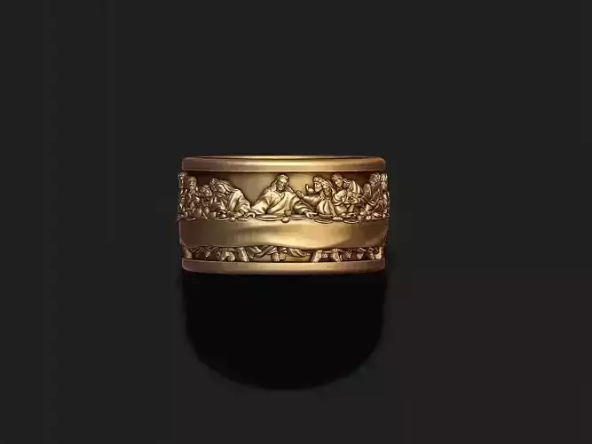 Last Supper ring 3D print model