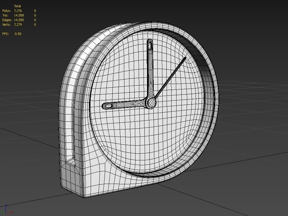Desk Watch M01 Low-poly 3D model_7