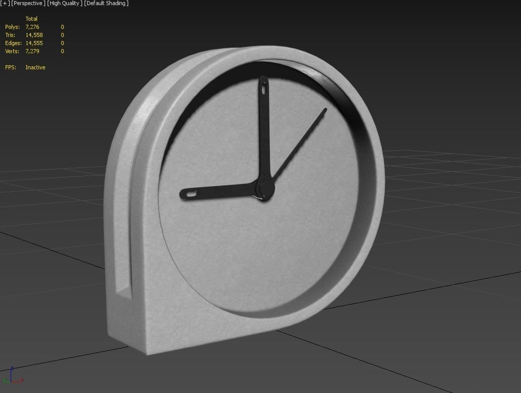 Desk Watch M01 Low-poly 3D model_6