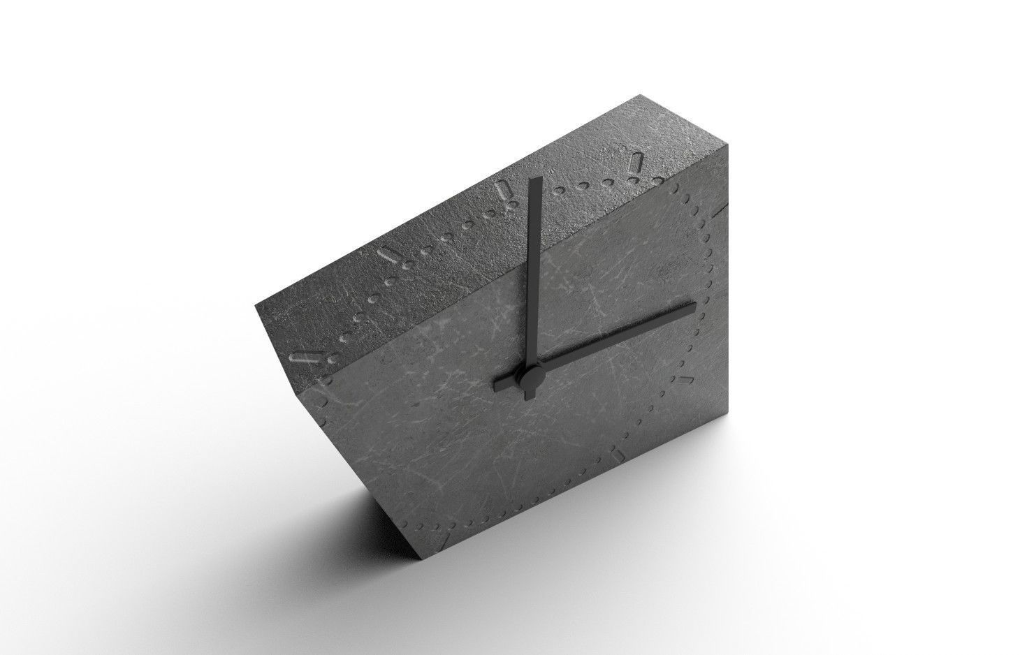 Desk Watch M02 Low-poly 3D model_6