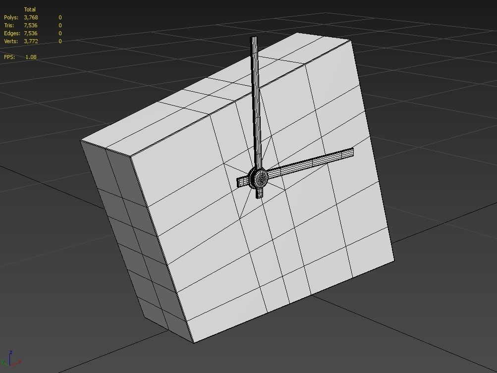 Desk Watch M02 Low-poly 3D model_8
