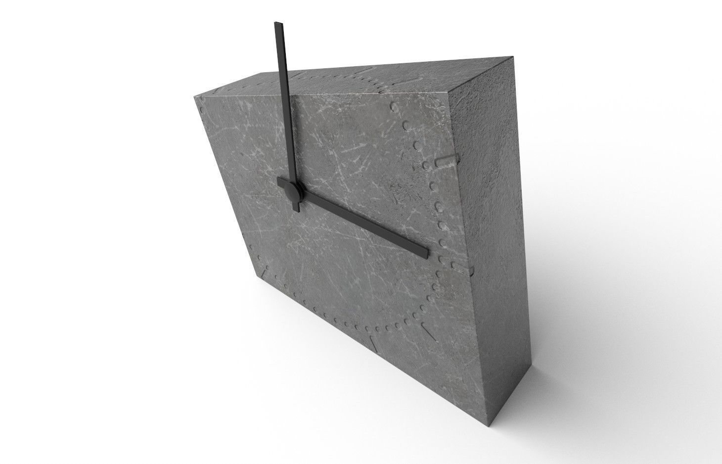 Desk Watch M02 Low-poly 3D model_7