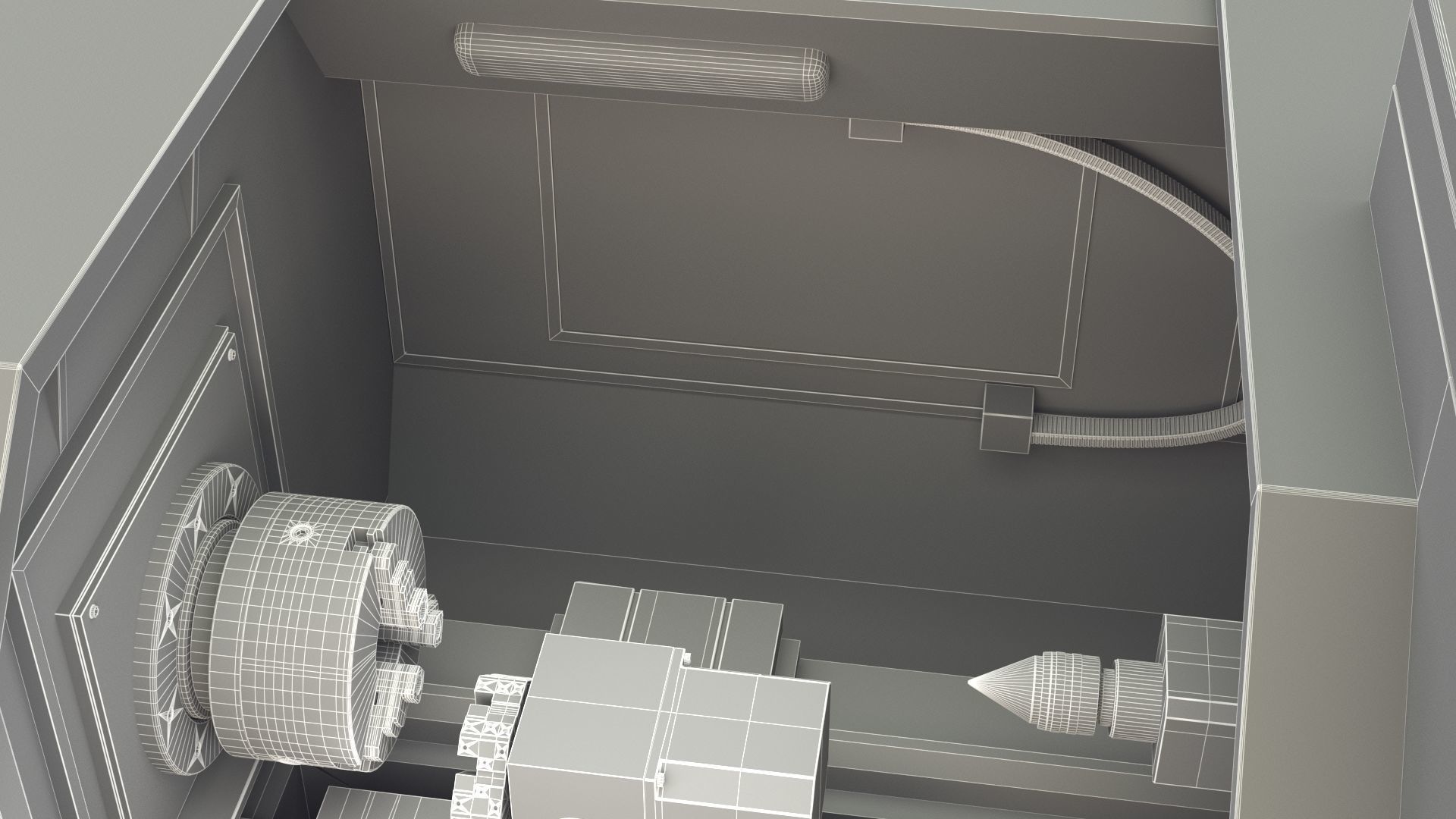 CNC Lathe SMTCL KE80 2000 3D model_38