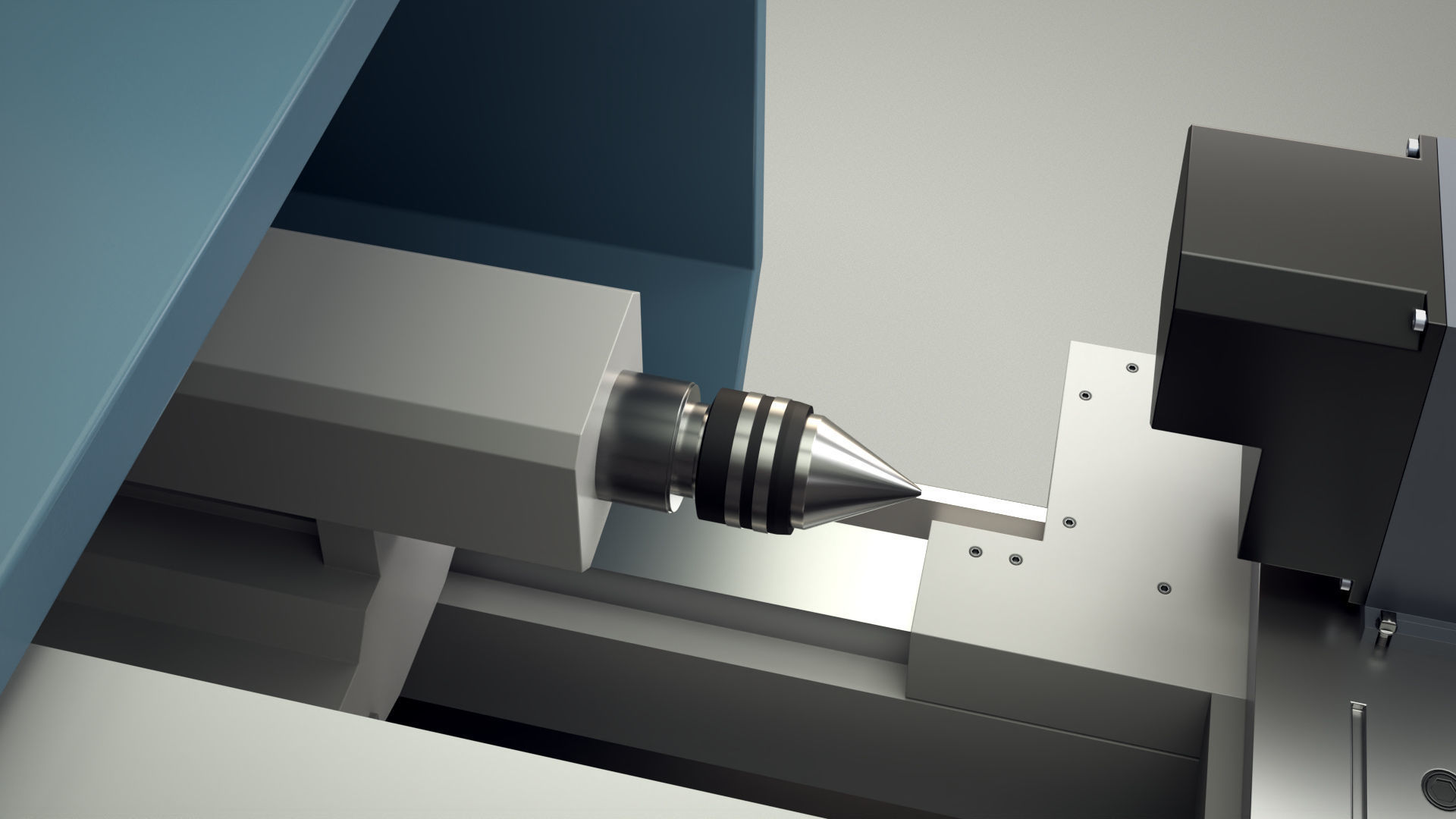 CNC Lathe SMTCL KE80 2000 3D model_19
