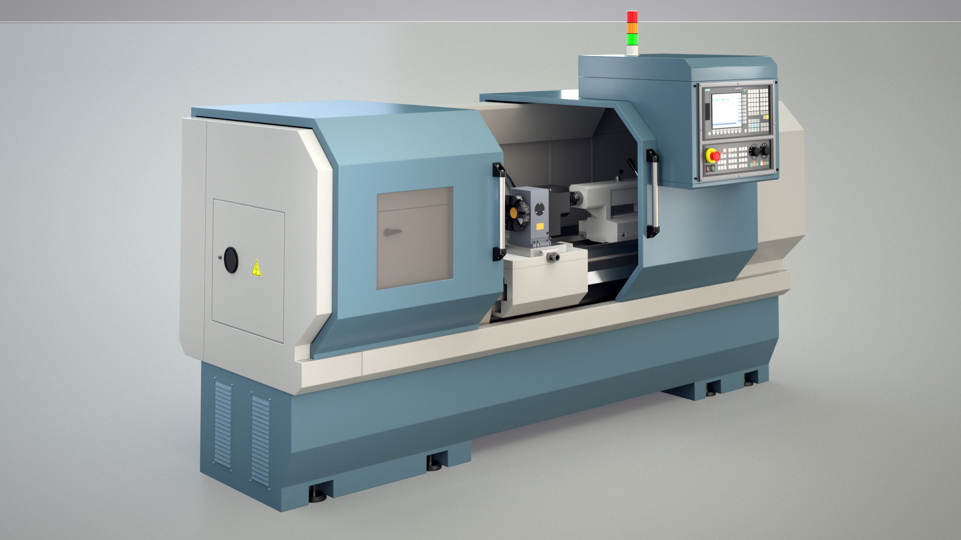 CNC Lathe SMTCL KE80 2000 3D model_3