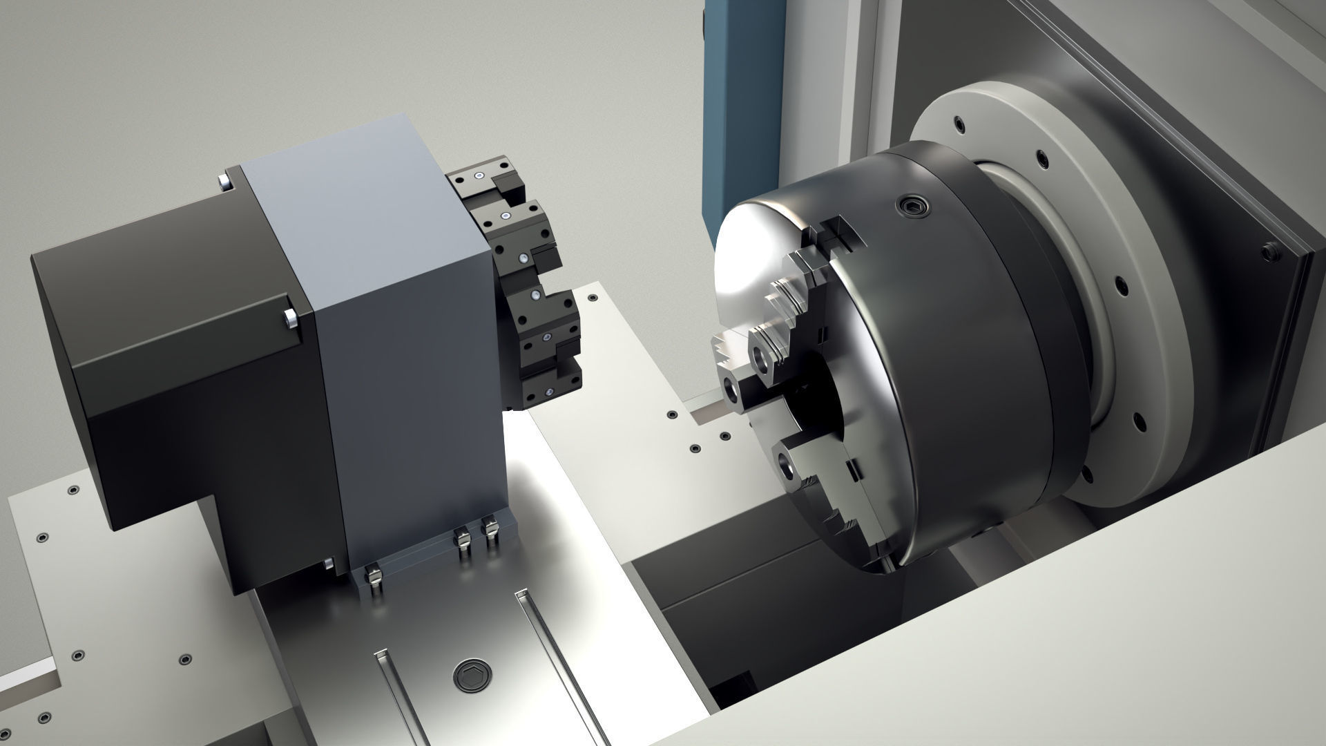 CNC Lathe SMTCL KE80 2000 3D model_18