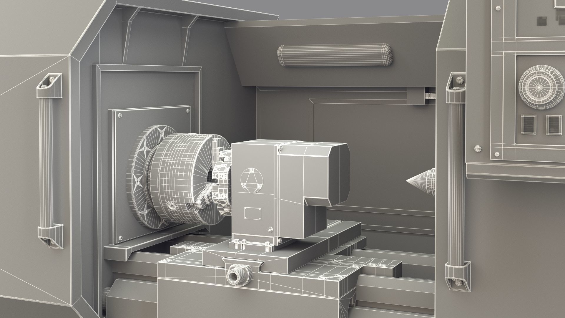 CNC Lathe SMTCL KE80 2000 3D model_26