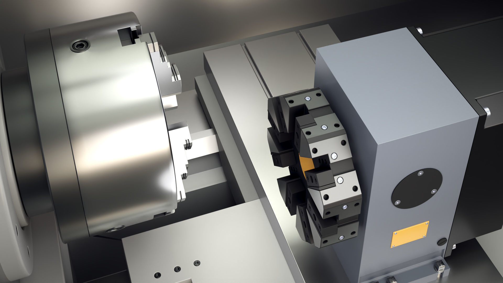 CNC Lathe SMTCL KE80 2000 3D model_17