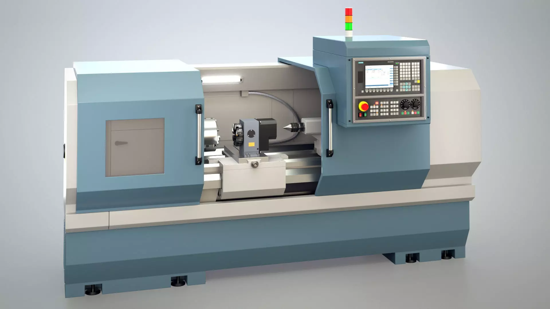 CNC Lathe SMTCL KE80 2000 3D model_0
