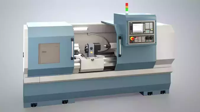 CNC Lathe SMTCL KE80 2000 3D model