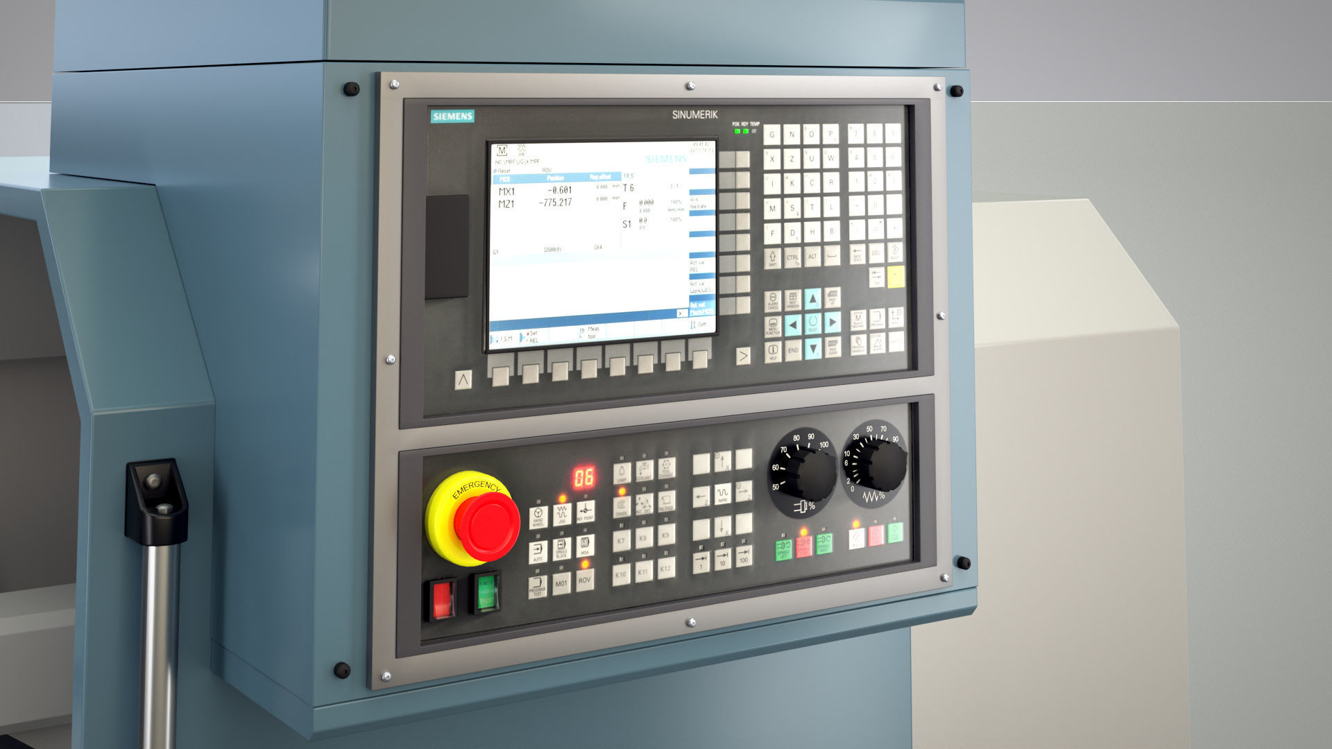 CNC Lathe SMTCL KE80 2000 3D model_6