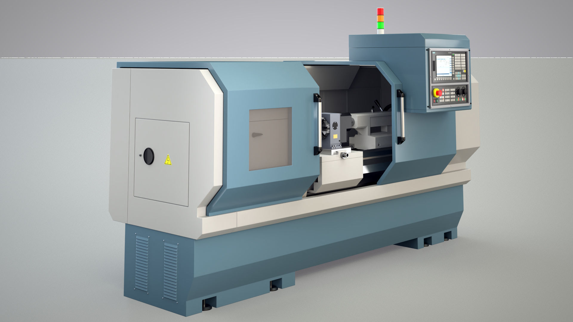 CNC Lathe SMTCL KE80 2000 3D model_13