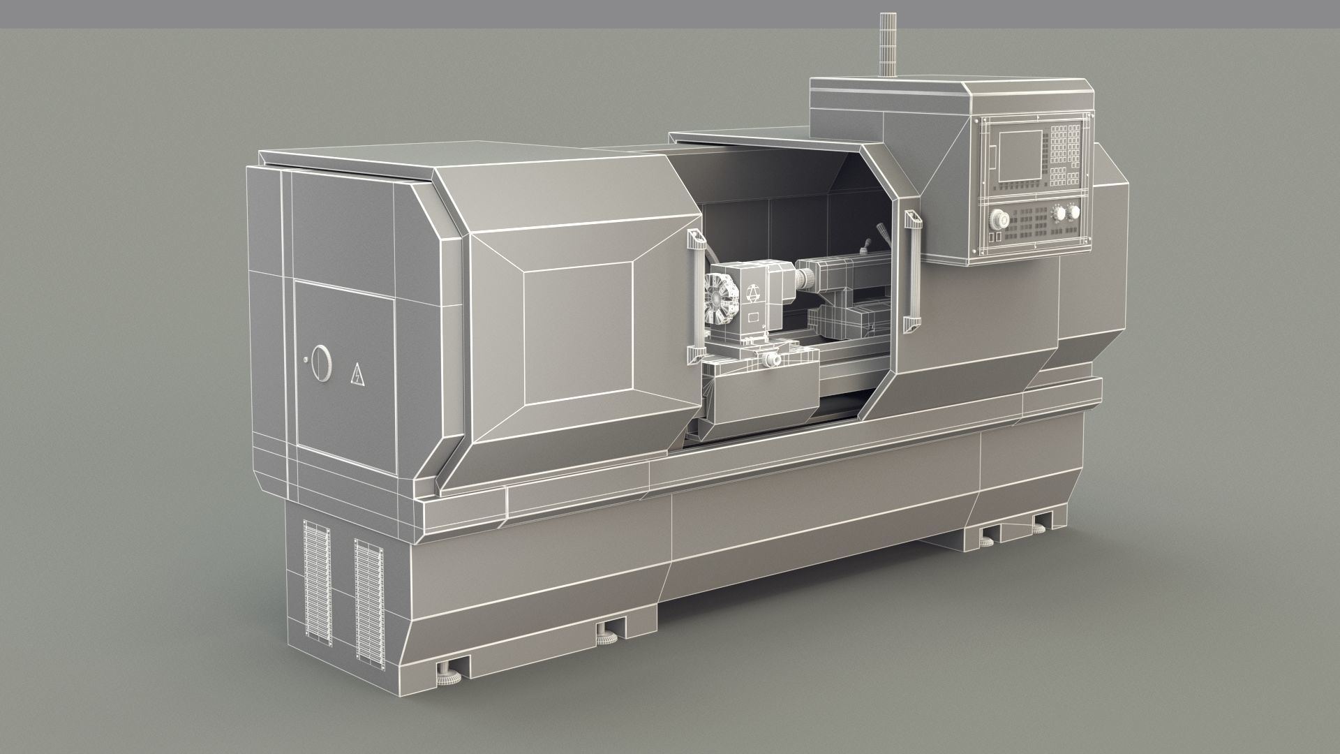 CNC Lathe SMTCL KE80 2000 3D model_22
