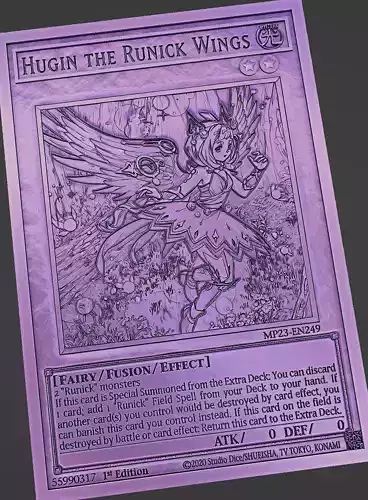 HUGIN THE RUNICK WINGS - YUGIOH 3D print model