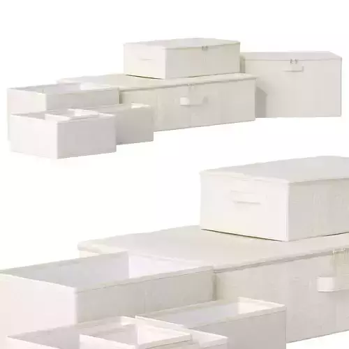 Foldable Cotton Storage Box and Organizer ZARA HOME