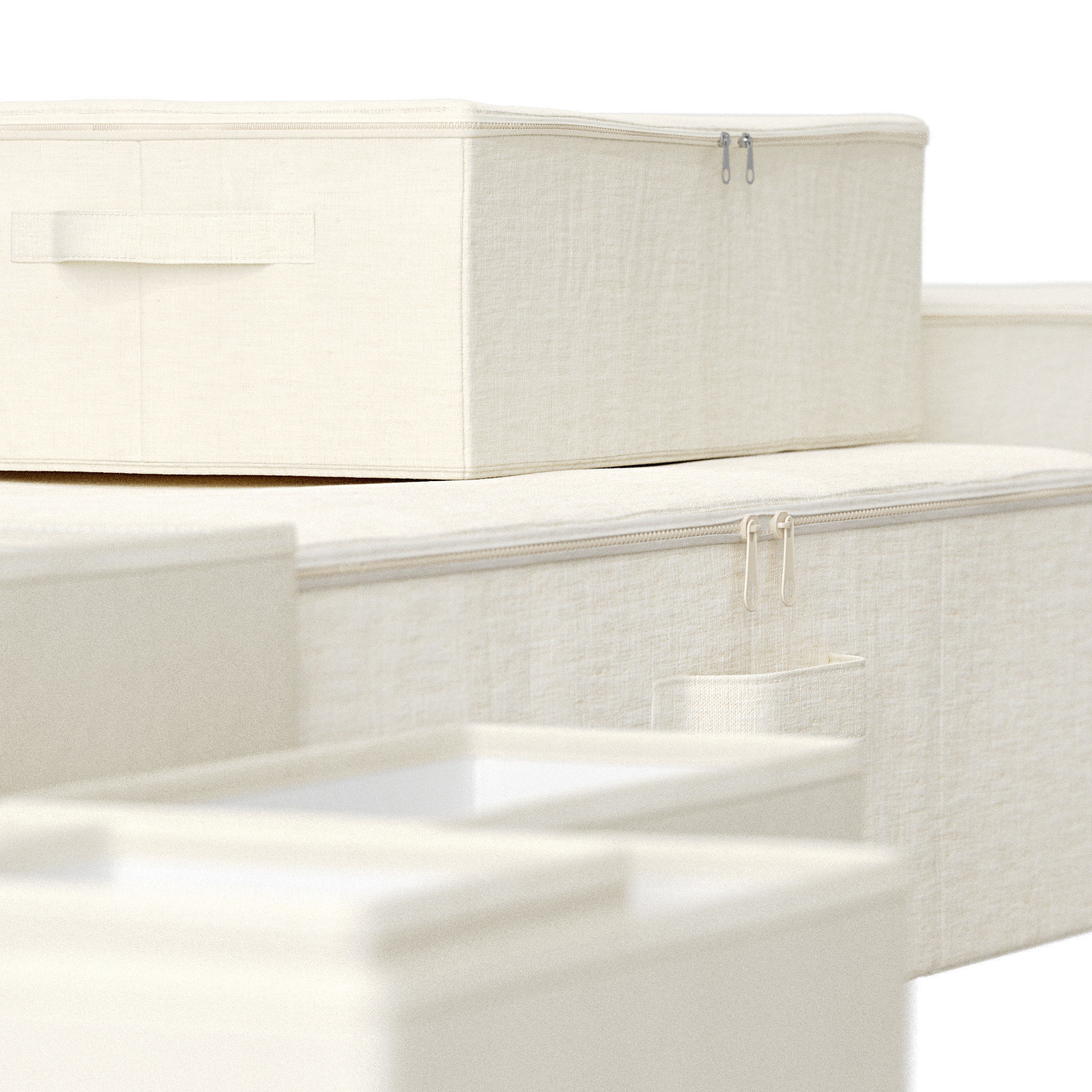 Foldable Cotton Storage Box and Organizer ZARA HOME 3D model_5