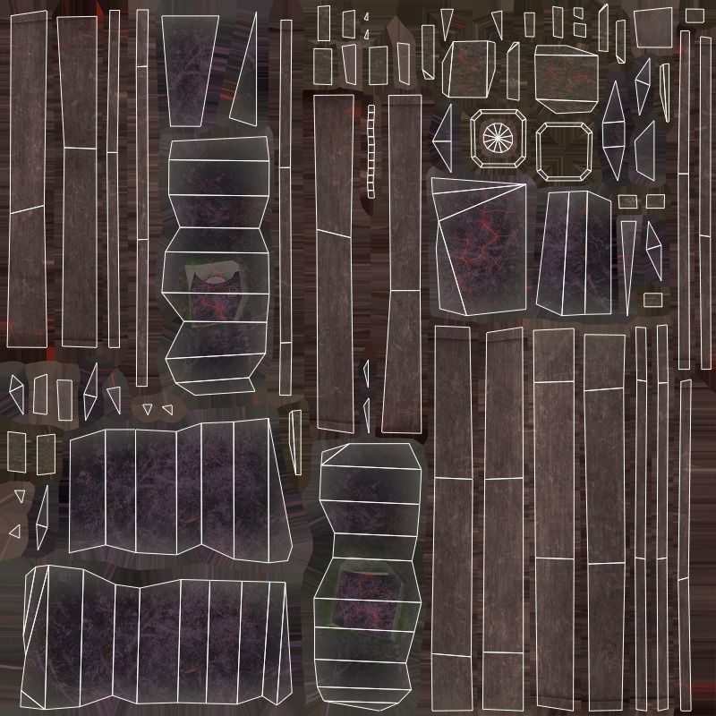 Hammer - Obsidian Low-poly 3D model_6