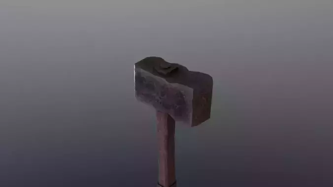 Hammer - Obsidian Low-poly 3D model
