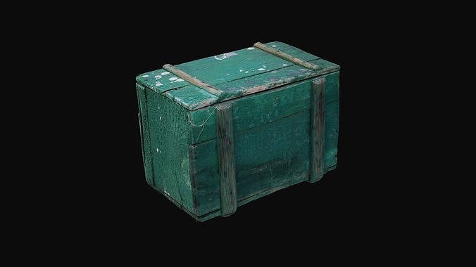 Wood Box 01 - HeraScans Low-poly 3D model
