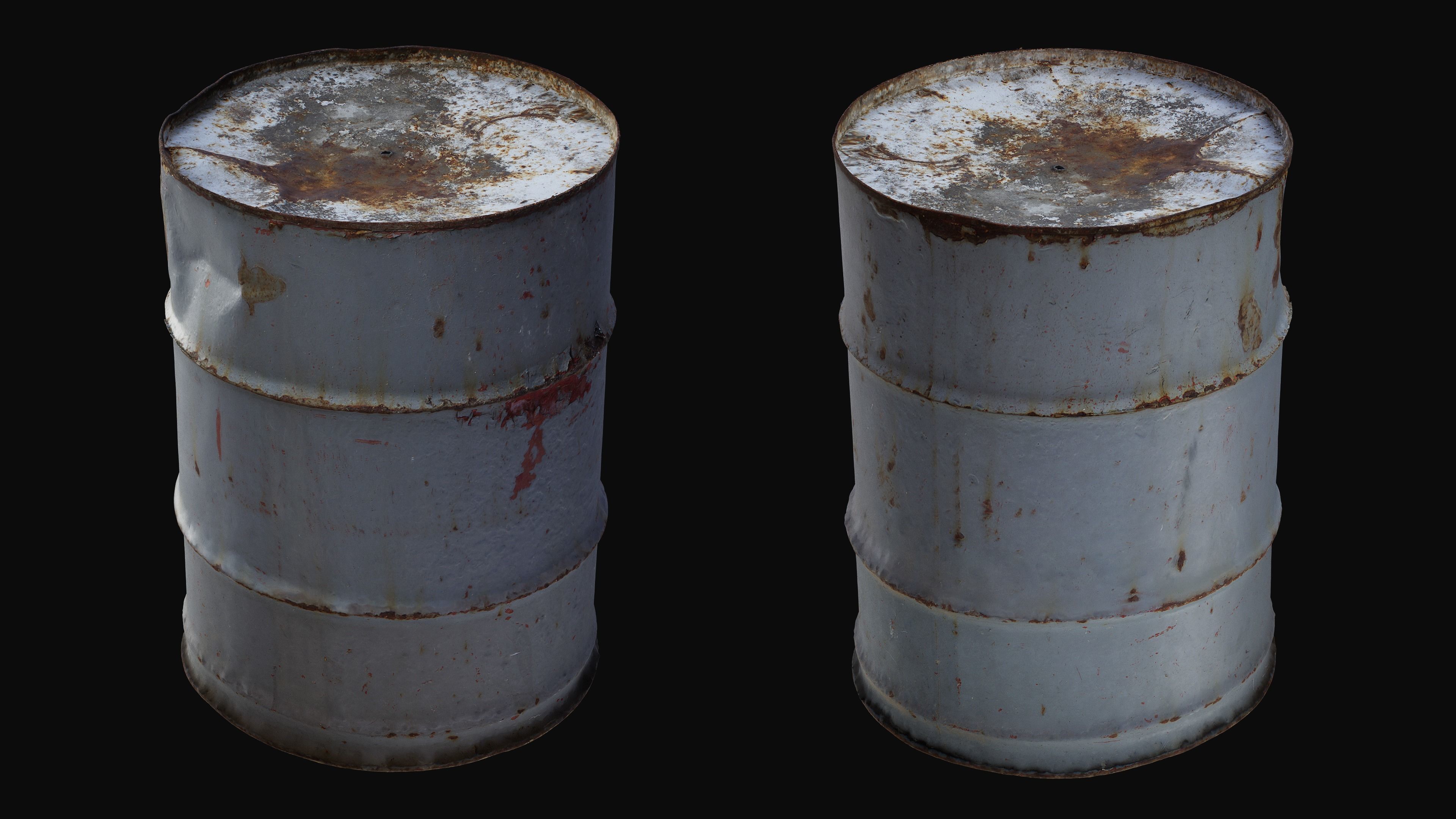Barrel Rust Metal 01 - HeraScans Free 3D model_2
