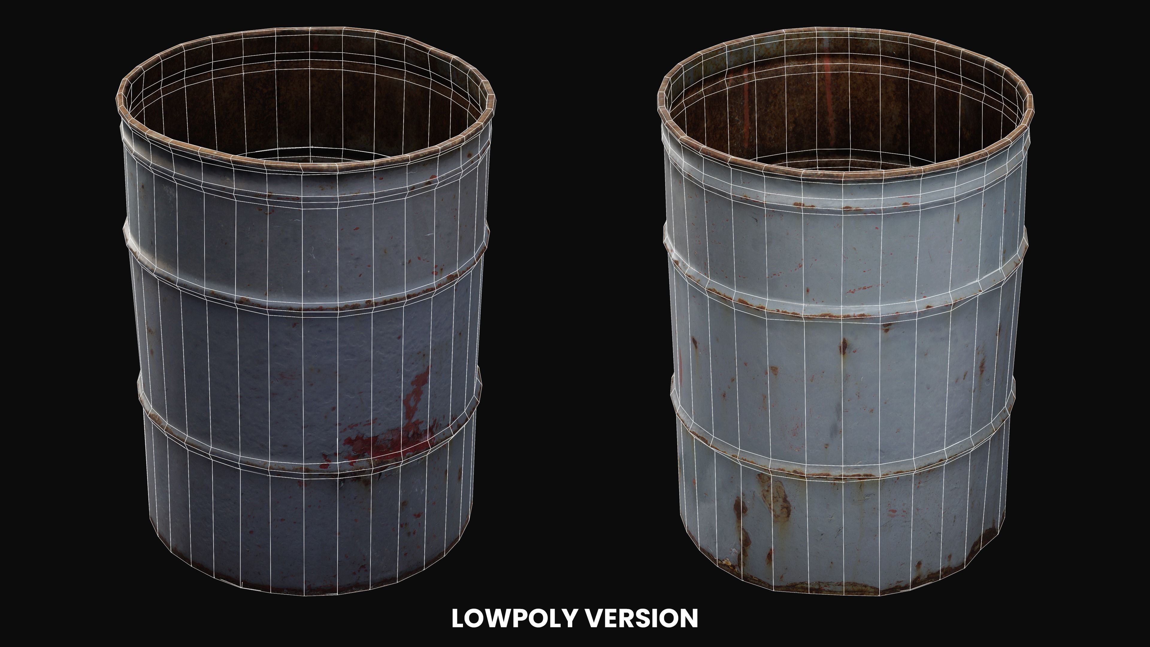 Barrel Rust Metal 01 - HeraScans Free 3D model_3