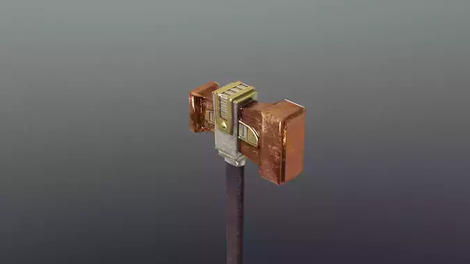 Hammer - Orichalcum Low-poly 3D model